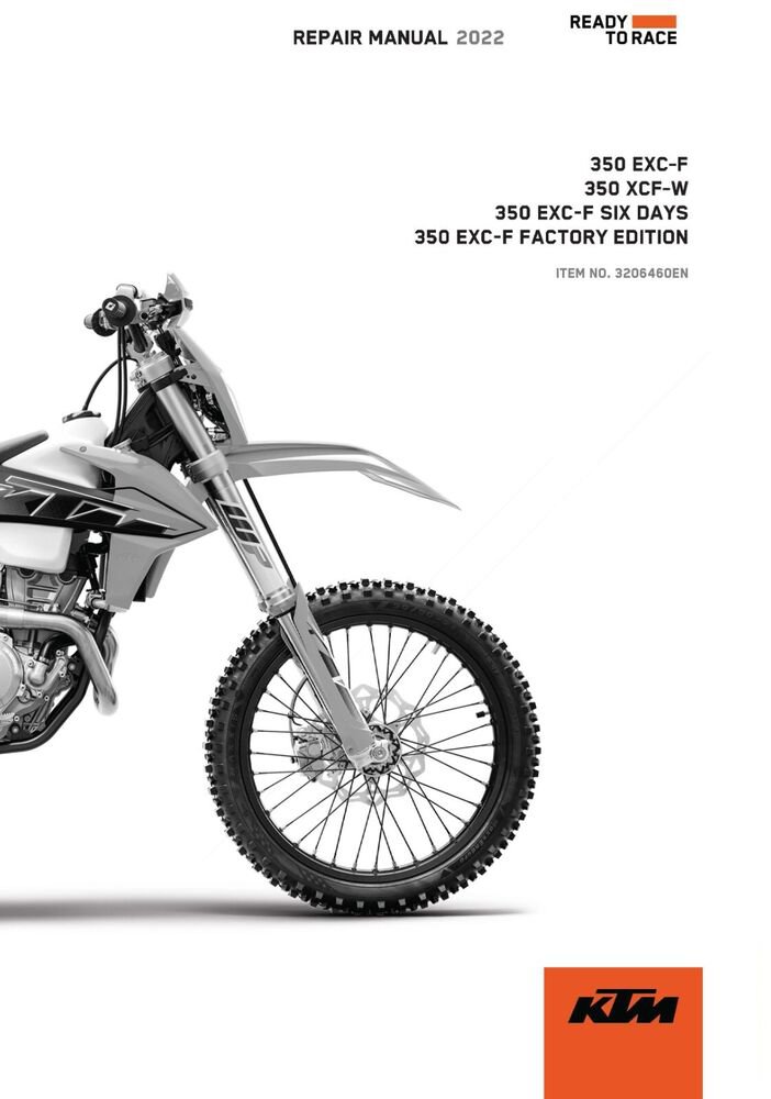 KTM Service Workshop Shop Manual ebook 2022 350 EXC?F SIX DAYS BR