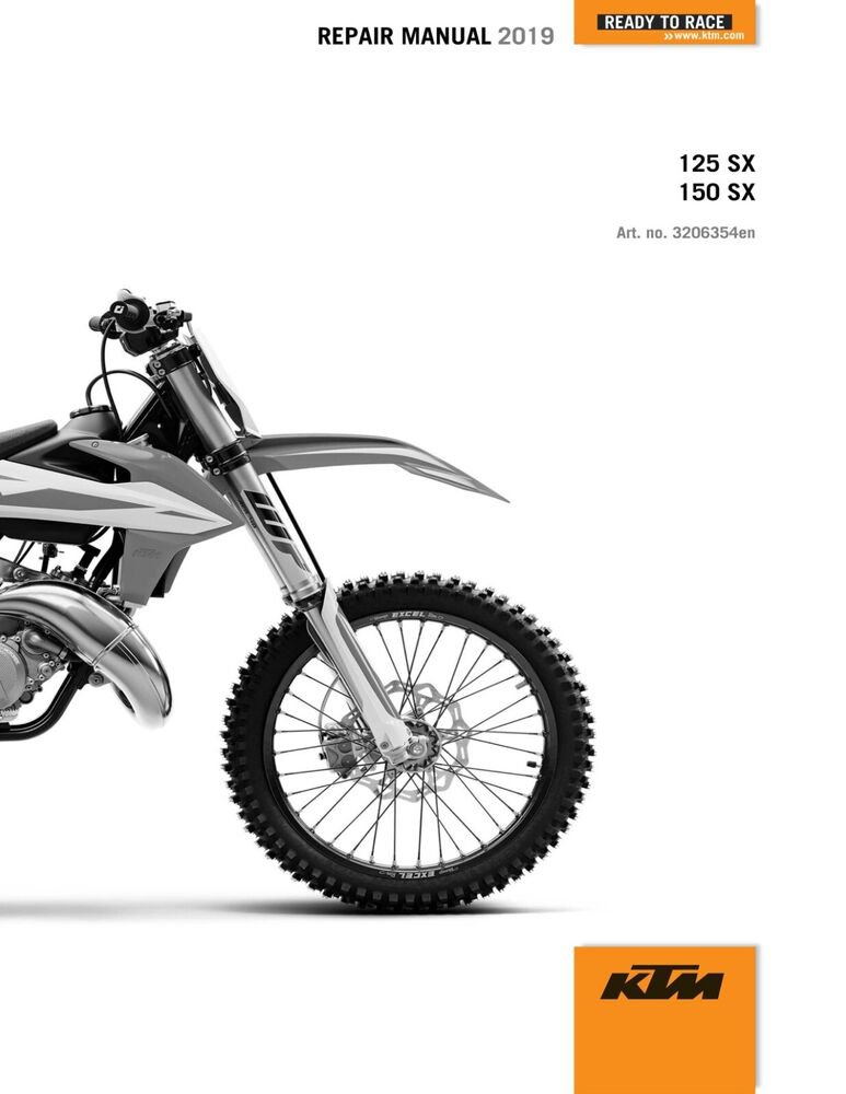 KTM Service Workshop Shop Manual ebook 2019 125 SX US