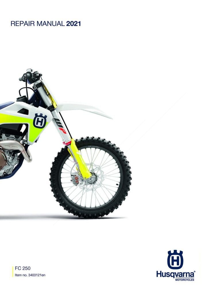 Husqvarna Service Workshop Shop Manual ebook 2021 FC 250 US