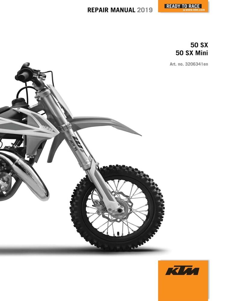 KTM Service Workshop Shop Manual ebook 2019 50 SX