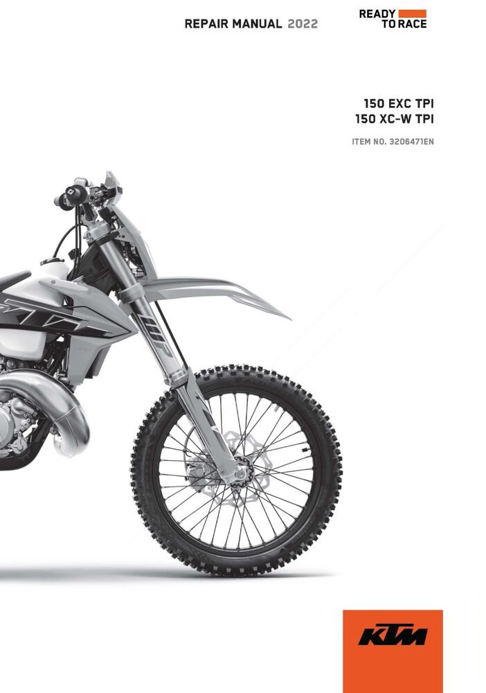 KTM Service Workshop Shop Manual ebook 2022 150 EXC TPI EU