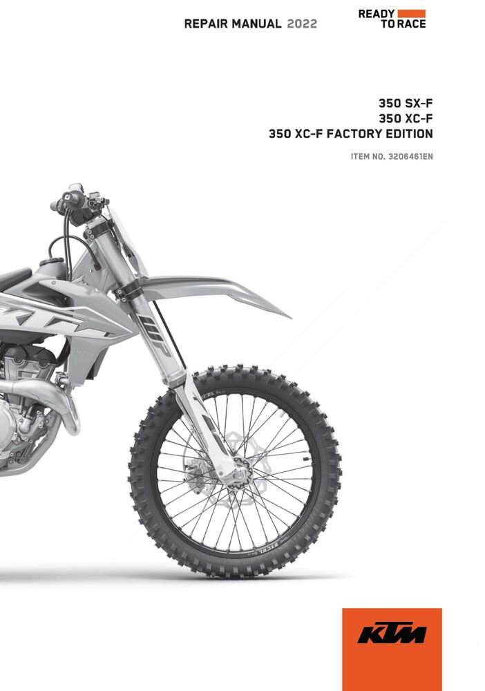 KTM Service Workshop Shop Manual ebook 2022 350 XC?F US