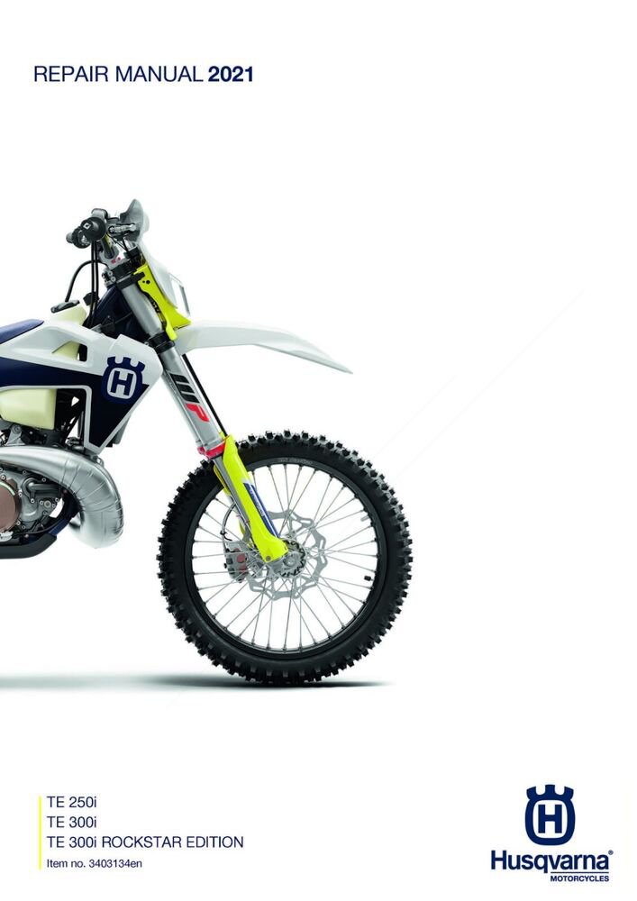 Husqvarna Service Workshop Shop Repair Manual ebook 2021 TE 300i EU