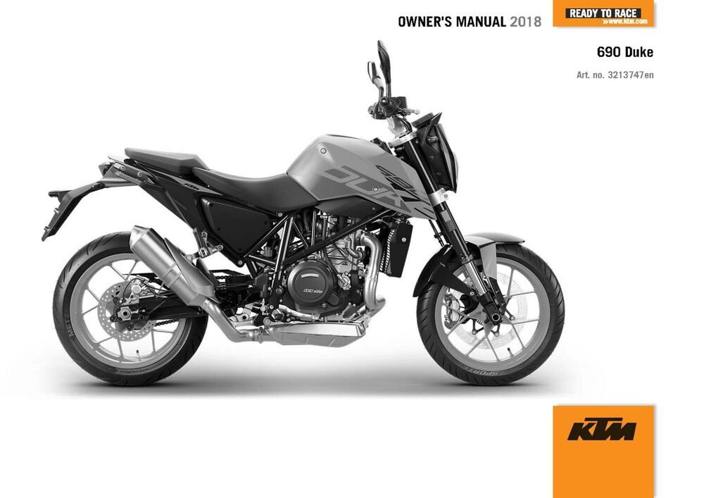 KTM Owners Manual ebook 2018 690 Duke EU
