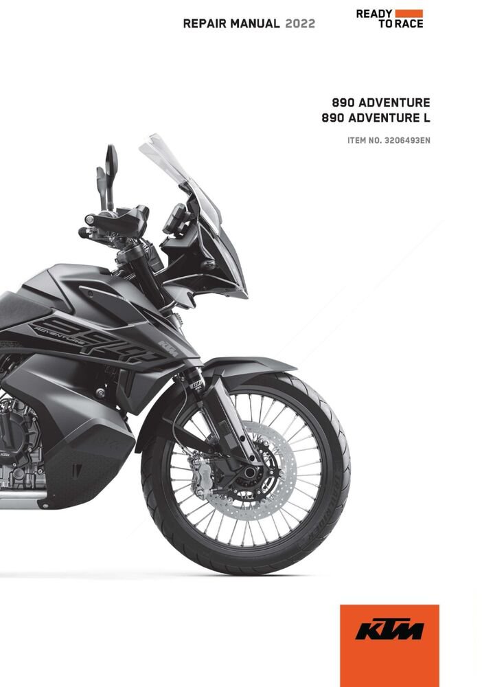 KTM Service Workshop Shop Manual ebook 2022 890 ADVENTURE L EU