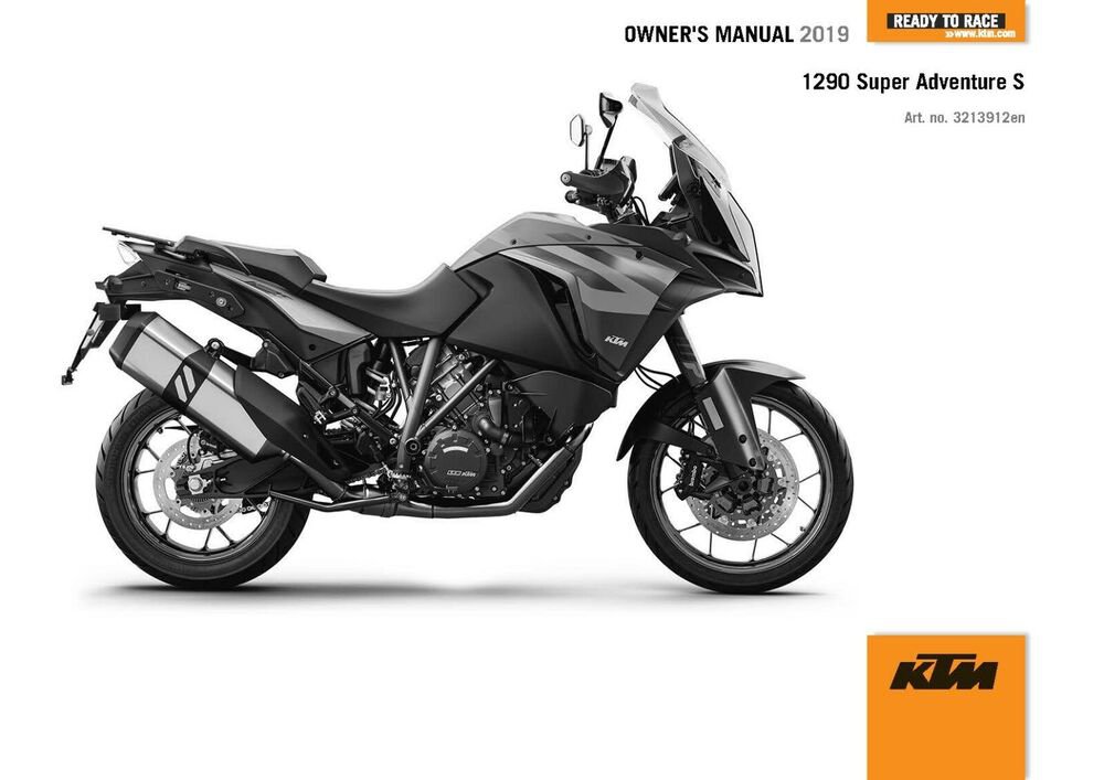 KTM Owners Manual ebook Guide 2019 1290 Super Adventure S US