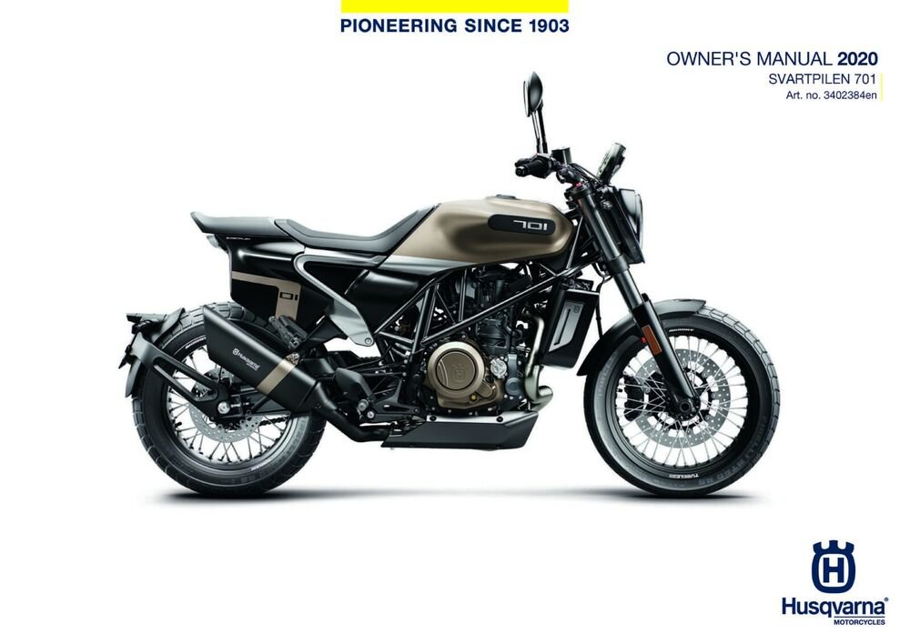 Husqvarna Owners Manual ebook Guide 2020 SVARTPILEN 701 EU