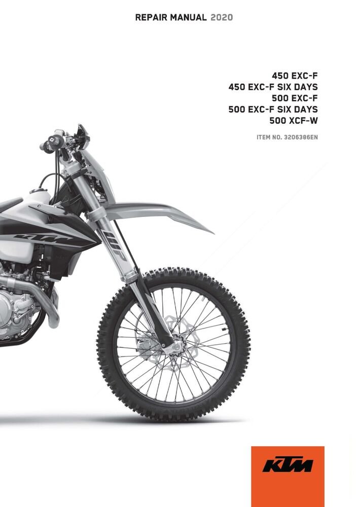 KTM Service Workshop Shop Manual ebook 2020 450 EXC?F Six Days EU