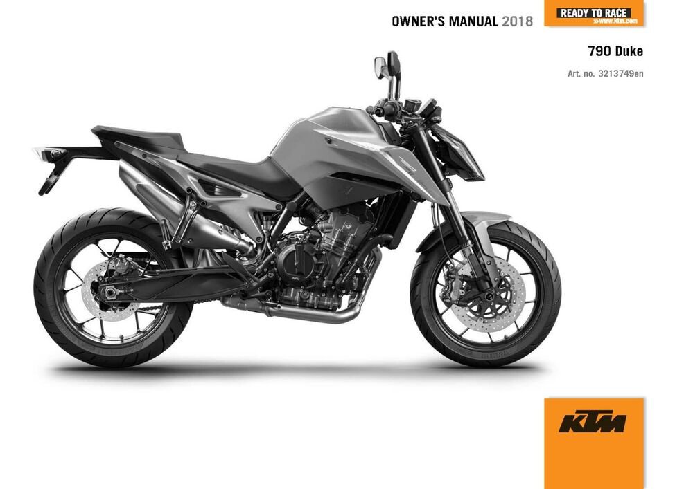 KTM Owners Manual ebook 2018 790 Duke EU & 2018 790 Duke L EU