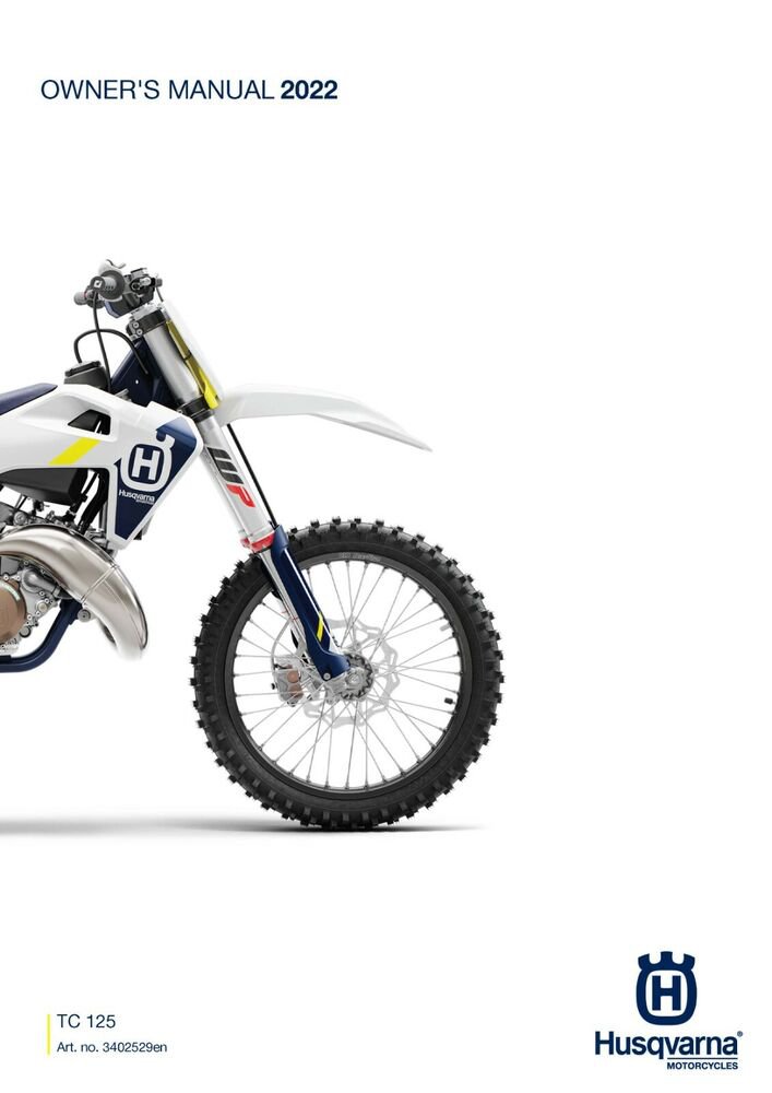 Husqvarna Owners Manual ebook Guide 2022 TC 125