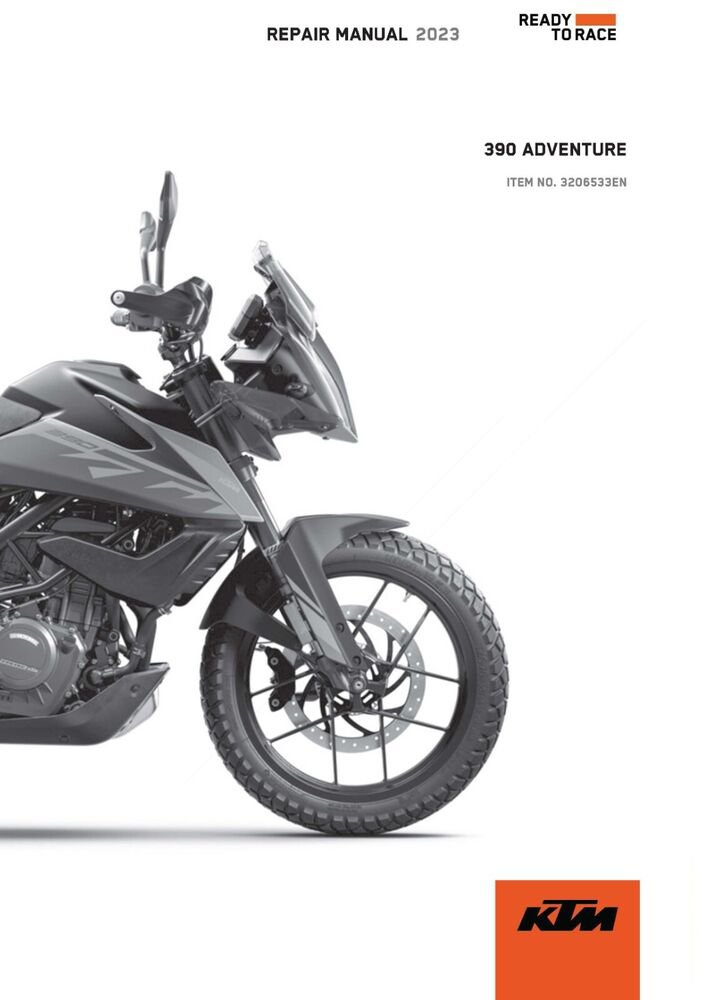 KTM Service Workshop Shop Manual Repair ebook 2023 390 ADVENTURE B.D. 3 EU