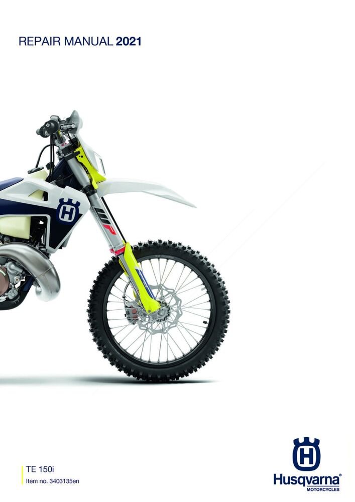 Husqvarna Service Workshop Shop Repair Manual ebook 2021 TE 150i EU