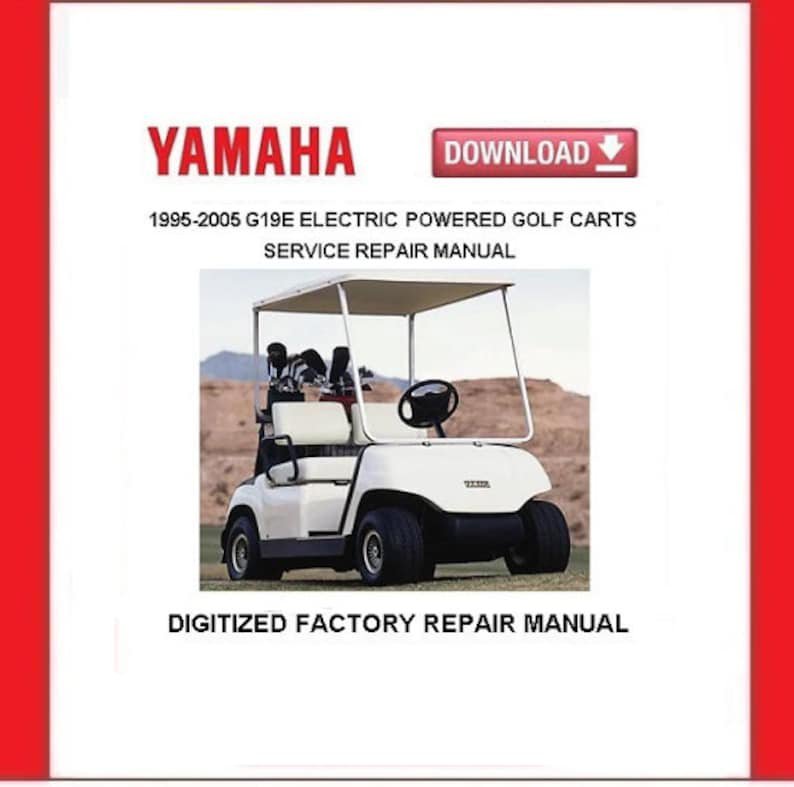 YAMAHA G19E Electric Golf Carts Service Repair Manuals pdf Download