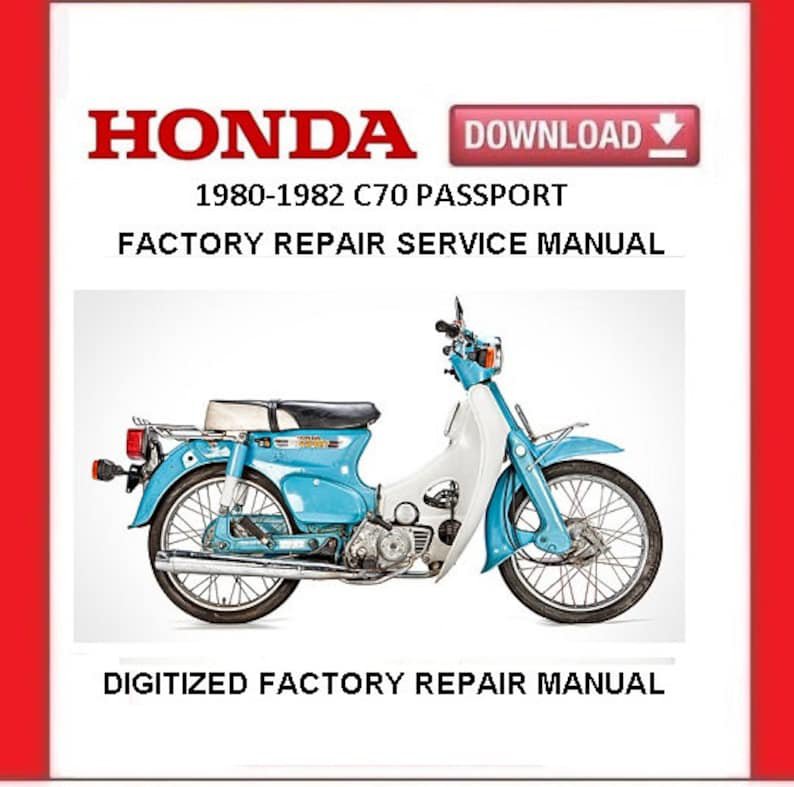 1980-1982 HONDA C70 PASSPORT Factory Service Repair Manual pdf Download