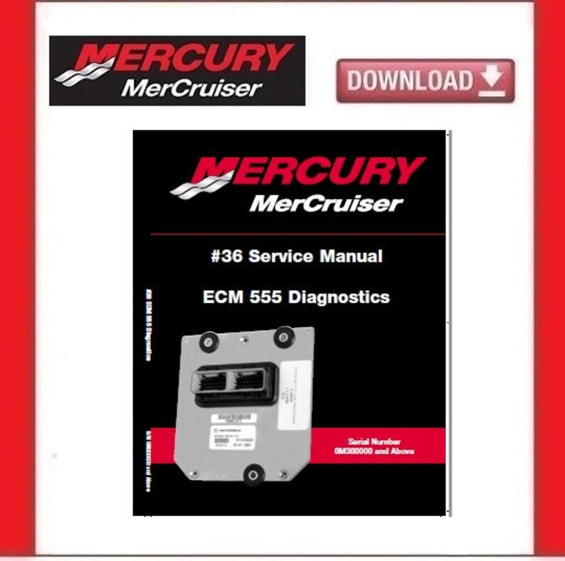 MERCURY Mercruiser ECM 555 Diagnostics Service Manual #36 pdf Download