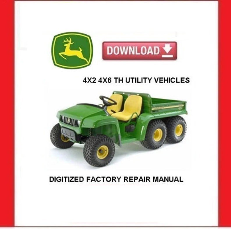 John Deere Gator Th 4x2 4x6 Utility Vehicles Repair Manual Pdf Download 9856