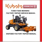 KUBOTA F2880 F3680 Mowers Workshop Service Repair Manual pdf Download