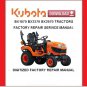 KUBOTA BX1870 BX2370 BX2670 Tractors Workshop Service Repair Manual pdf Download