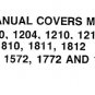 Cub Cadet 1000 Series Lawn Tractors Service Repair Manual pdf Download 1987-1989