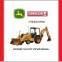 JOHN DEERE 410E Backhoe Tractors repair manual pdf download