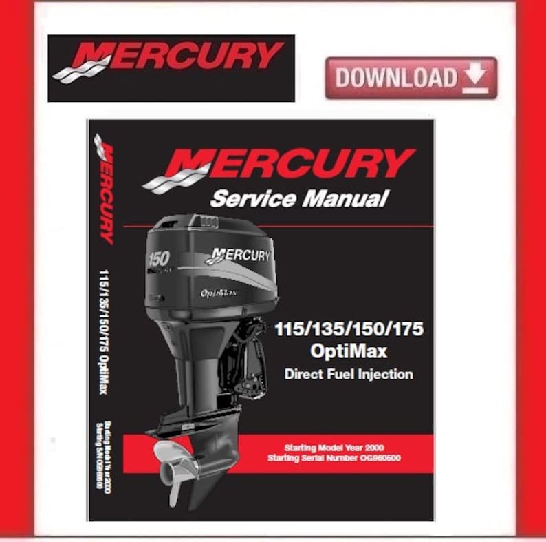 MERCURY Mariner 115/ 135/ 150/ 175hp OptiMax Service Manual pdf Download