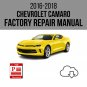 Chevrolet Camaro 2016-2018 Workshop Service Repair Manual Download