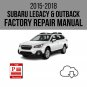 Subaru Legacy & Outback 2015-2018 Workshop Service Repair Manual Download