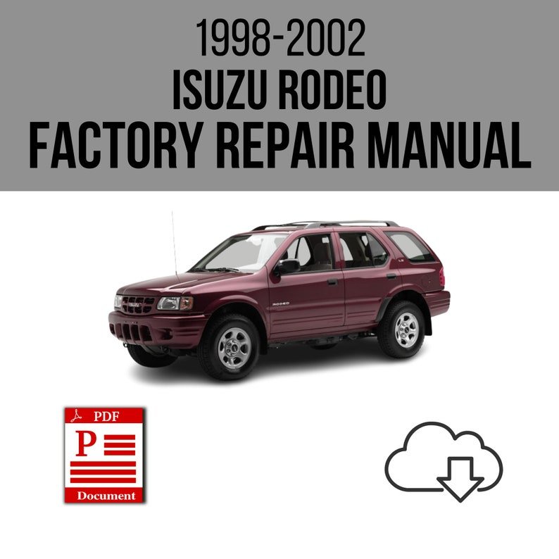 Isuzu Rodeo 1998-2002 Workshop Service Repair Manual Download