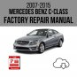 Mercedes Benz C Class 2007-2015 Workshop Service Repair Manual Download