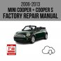 Mini Cooper + Cooper S 2006-2013 Workshop Service Repair Manual Download