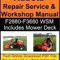 Kubota Repair Service (F2880-F3680 Tractor, RCK72-F36, RCK72R-F36, RCK60-F36, RCK60R-F36 Mowers WSM)