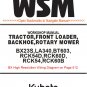 Kubota Repair Service (BX23S, LA340, BT603, RCK54D, RCK60D, RCK54, RCK60B WSM)