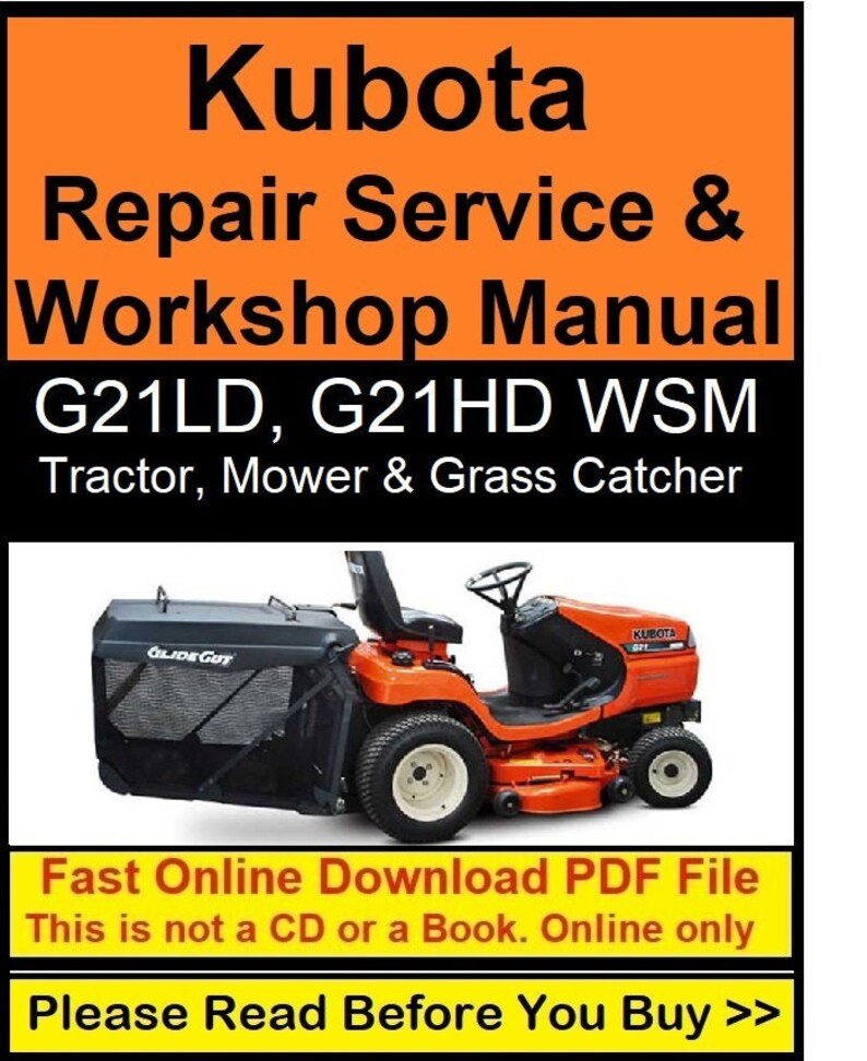 Kubota Repair Service (BX1870, BX2370, RCK48-18BX, RCK54-23BX, RCK54P-23BX, LA203A-243)-