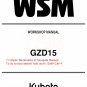 Kubota Repair Service and Shop Manual (GZD15 Zero Turn and Mower)