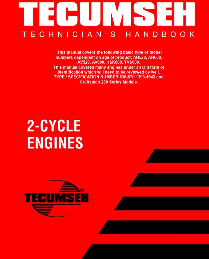 Tecumseh Service Repair manual 2-CYCLE Engines Technician's Handbook