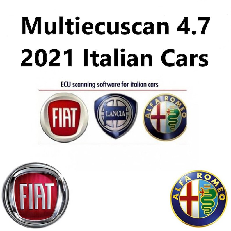 Multiecuscan 4.7 R3 Fiat, Lancia,Alfa Romeo Full Registered Diagnostic Software
