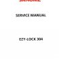 EzyLock 304, 304D Instruction, Repair manual* Janome EzyLock Serger Overlock