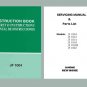 JF-1004 JH1004 Janome New Home Instruction, Service repair manual