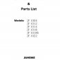 JF-1018S, JH 1018S Janome New Home Instruction, Service repair manual