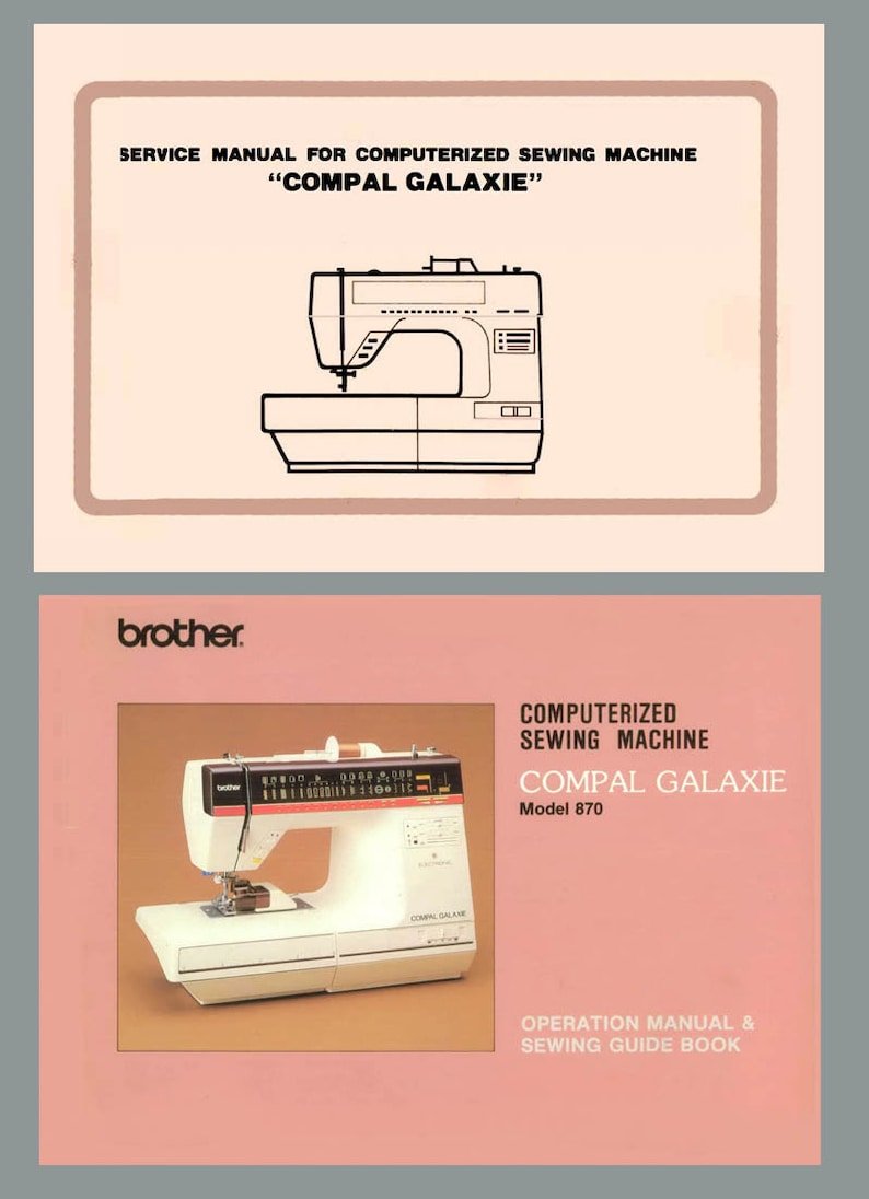 BROTHER 870 Compal Galaxie Instructions and Service manual