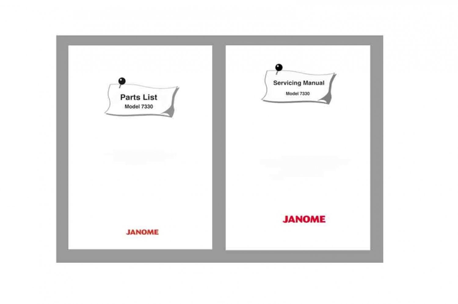JANOME Magnolia 7330 Sewing machine Service Repair manual & Parts List Schematics