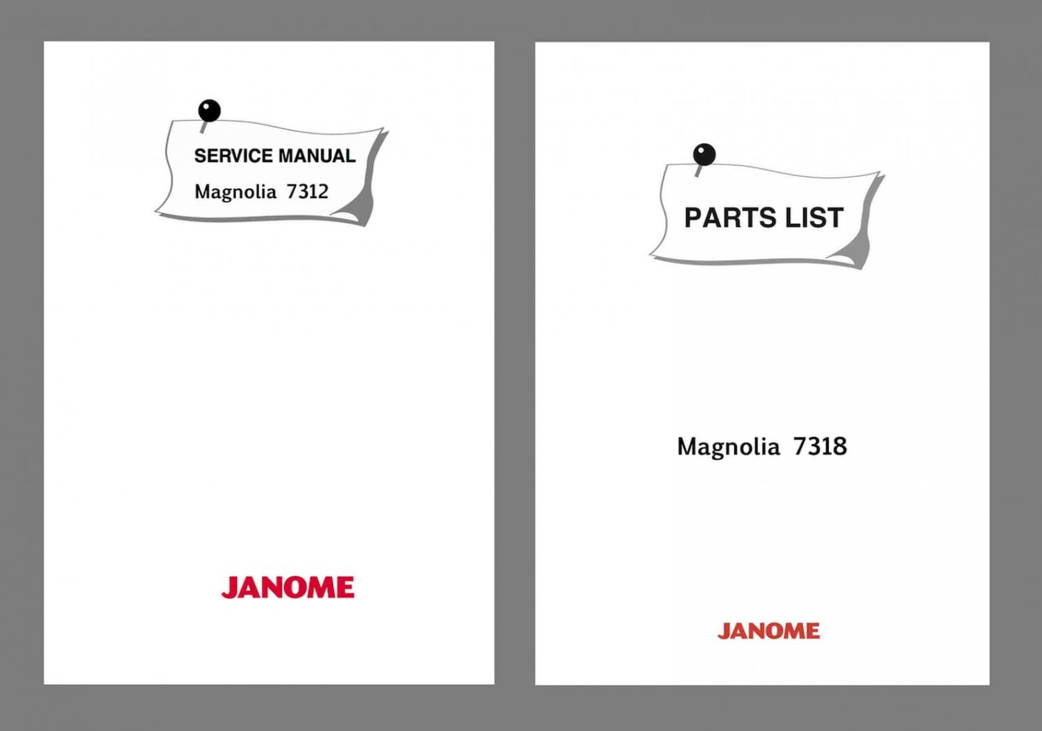 JANOME Magnolia 7312 Sewing machine Service Repair manual & Parts List Schematics