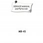 JANOME MB-4S MB4S Service Repair manual Four Needles embroidery machine