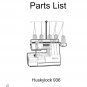 Huskylock 936 by Husqvarna Viking Service Repair manual and Parts