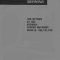 Vintage Bernina Record 730, 731, 732 Sewing Machine Service / Repair Manual