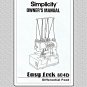 SIMPLICITY Easy Lock SL804D / SL 804D Instruction / Operating manual + bonus Printable PDF