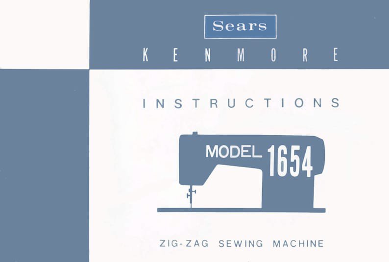 KENMORE 1654, 158.16540 OWNER'S guide / instruction /operating manual in color