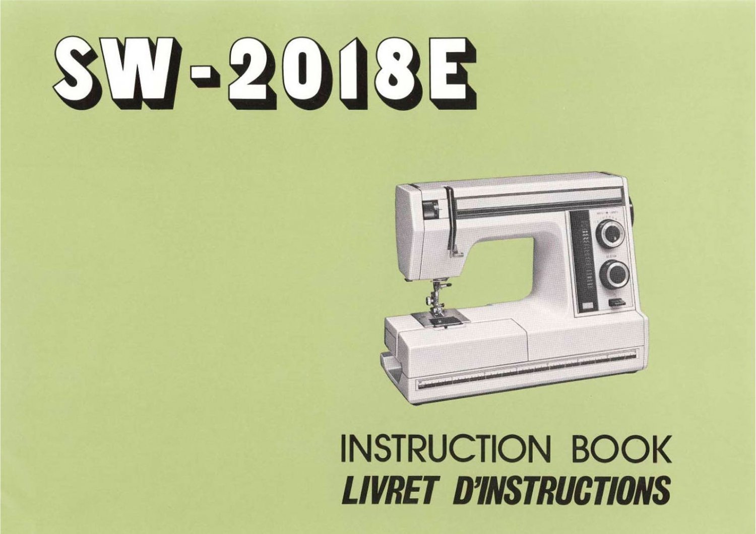 JANOME SW-2018E Sewing machine Instruction EBook * Operating manual * PDF File