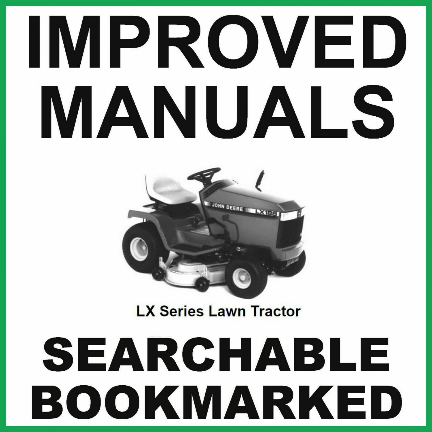 John Deere LX172 LX173 LX176 LX178 LX186 LX188 SERVICE Technical MANUAL - TM1492