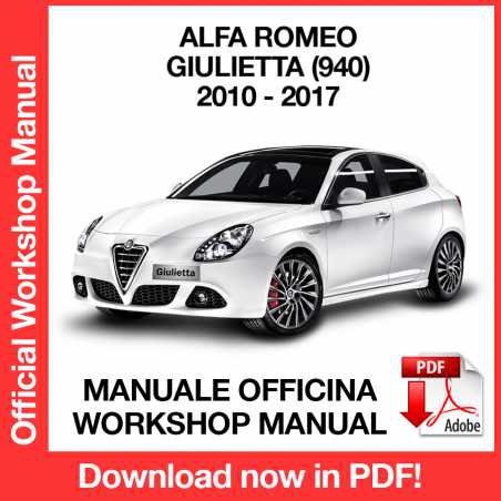 WORKSHOP MANUAL SERVICE REPAIR ALFA ROMEO GIULIETTA (2010-2017) (EN)